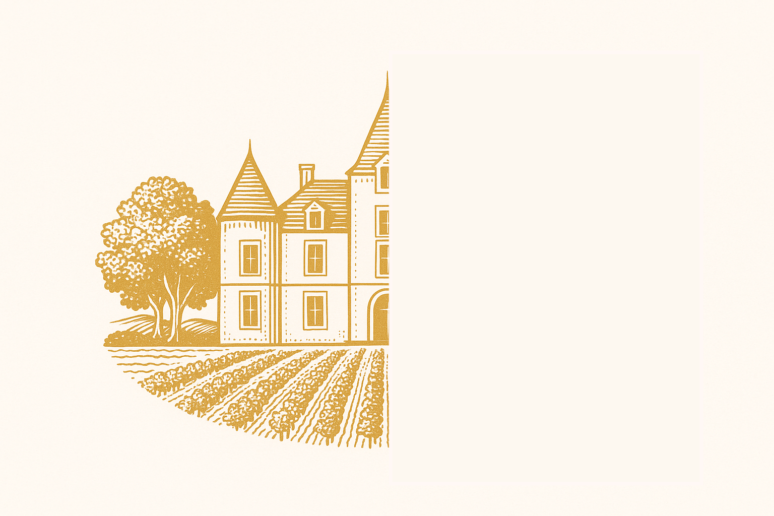 Demi chateau gauche blanc